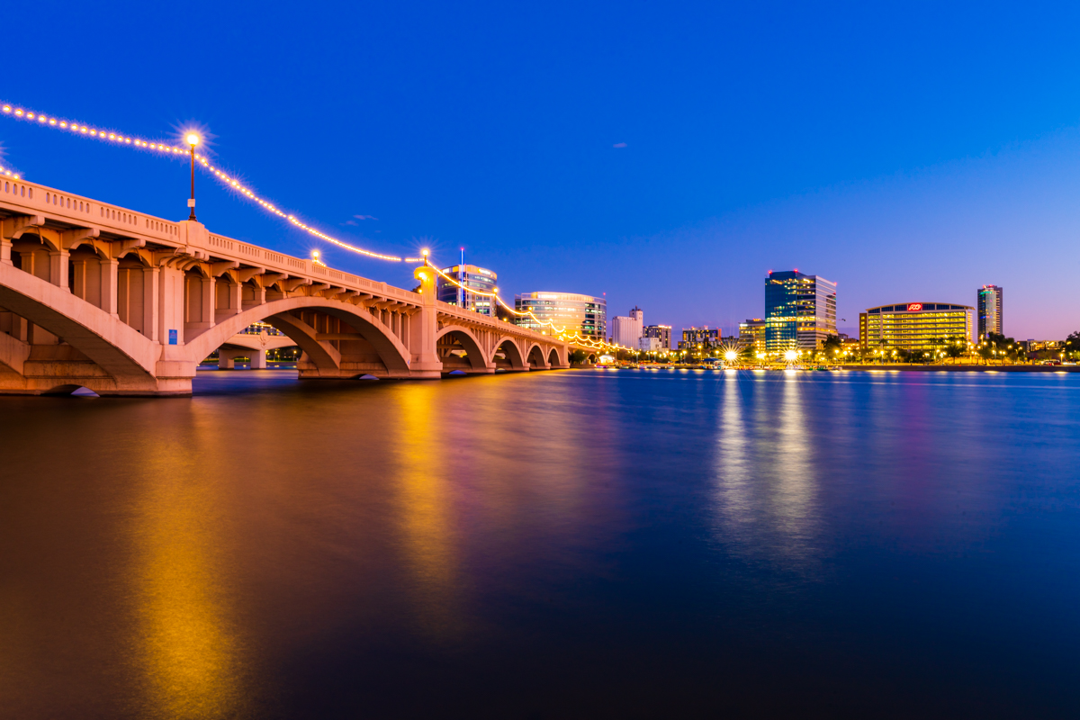 Photo of the Month: The 1931 Tempe Bridge at sunset,