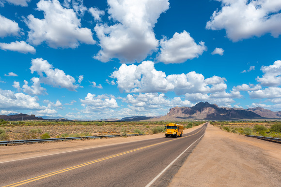 Image of Arizona's fabled Superstition Mountain