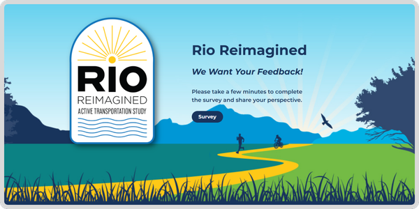 Conceptual map of the Rio Reimagined Active Transportation Study showing multi-use trail corridors along the Salt and Gila rivers