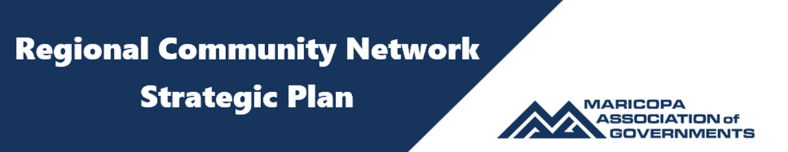 Image banner of Regional Community Network Startegic Plan and MAG Logo on the right side bottom